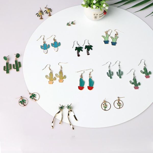 stud 2021 bonsai cactus earrings cute girl heart creative green plant cartoon female, Golden;silver
stud 2021 bonsai cactus earrings cute girl heart creative green plant cartoon female, Golden;silver