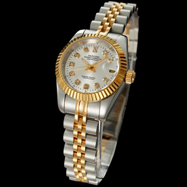 sander sangdo watch women's automatic mechanical hollow small dial high grade waterproof, Slivery;brown
sander sangdo watch women's automatic mechanical hollow small dial high grade waterproof, Slivery;brown