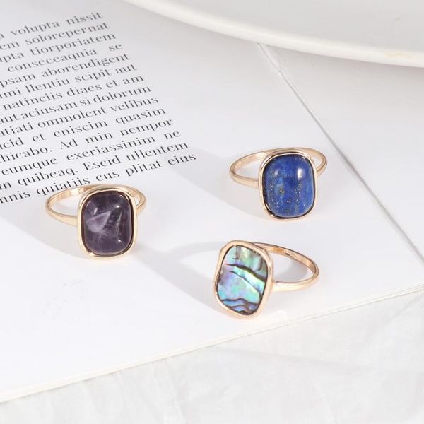 cluster rings rectangle purple lapis lazuli stone abalone shell fashion inner dia 1.7cm gold color brincos pendientes jewelry for women, Golden;silver
cluster rings rectangle purple lapis lazuli stone abalone shell fashion inner dia 1.7cm gold color brincos pendientes jewelry for women, Golden;silver