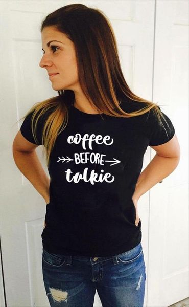 coffee before talkie lovers womens t shirt funny quotes short sleeve summer tumblr camisetas mujer, White
coffee before talkie lovers womens t shirt funny quotes short sleeve summer tumblr camisetas mujer, White