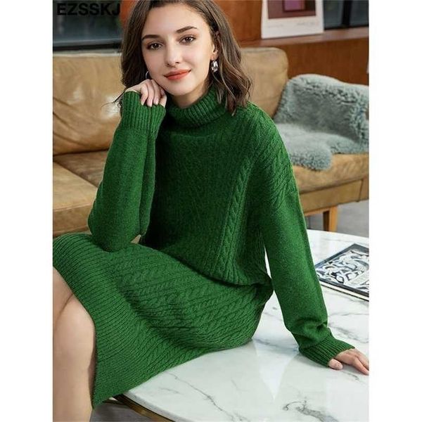 autumn winter thick straight maxi sweater dres high neck long elegant female loose warm maix 211112, Black;gray
autumn winter thick straight maxi sweater dres high neck long elegant female loose warm maix 211112, Black;gray
