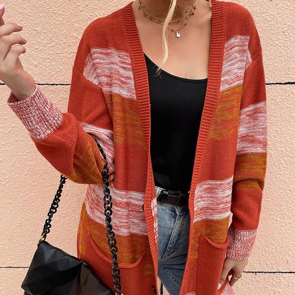 women's knits & tees women knitted cardigan stripe splicing v-neck long sleeves button-open knit coat with pockets for female red black, White
women's knits & tees women knitted cardigan stripe splicing v-neck long sleeves button-open knit coat with pockets for female red black, White