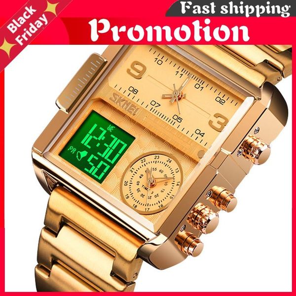 wristwatches sports watch men waterproof wristwatch quartz analog digital watches relogio masculino 1584, Slivery;brown
wristwatches sports watch men waterproof wristwatch quartz analog digital watches relogio masculino 1584, Slivery;brown