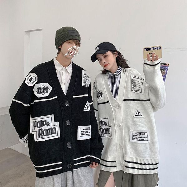 men's sweaters zazomde fashion knitted couple cardigan sweater buttons white loose coats patchwork hip hop knit clothing unisex, White;black
men's sweaters zazomde fashion knitted couple cardigan sweater buttons white loose coats patchwork hip hop knit clothing unisex, White;black