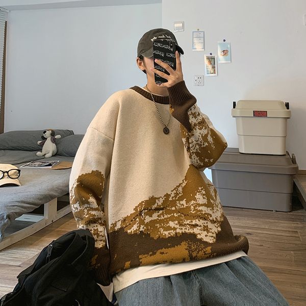 men's sweaters zazomd autumn male sweater casual retro wild korean man's loose knitted or crocheted men's clothes ycks, White;black
men's sweaters zazomd autumn male sweater casual retro wild korean man's loose knitted or crocheted men's clothes ycks, White;black
