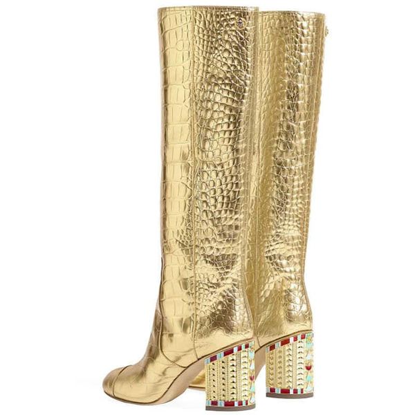 boots summer 2021 cool gold round head shoes with pattern in autumn and winter, Black
boots summer 2021 cool gold round head shoes with pattern in autumn and winter, Black