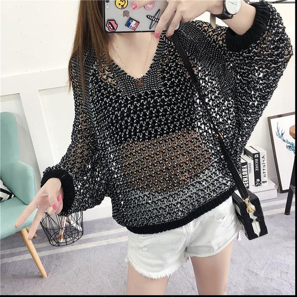 korean womens sweaters style women hollow o neck long sleeve jumper ladies pullover spring autumn plus size loose knit, White;black
korean womens sweaters style women hollow o neck long sleeve jumper ladies pullover spring autumn plus size loose knit, White;black
