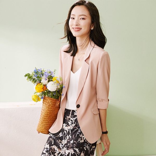 women's suits & blazers 100% mulberry silk solid color jacket autumn pink one button womenswear j97r, White;black
women's suits & blazers 100% mulberry silk solid color jacket autumn pink one button womenswear j97r, White;black