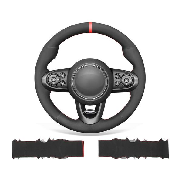 diy custom hand stitched soft black suede steering wheel cover for mini clubman jcw 2016-2020 / hardtop
diy custom hand stitched soft black suede steering wheel cover for mini clubman jcw 2016-2020 / hardtop