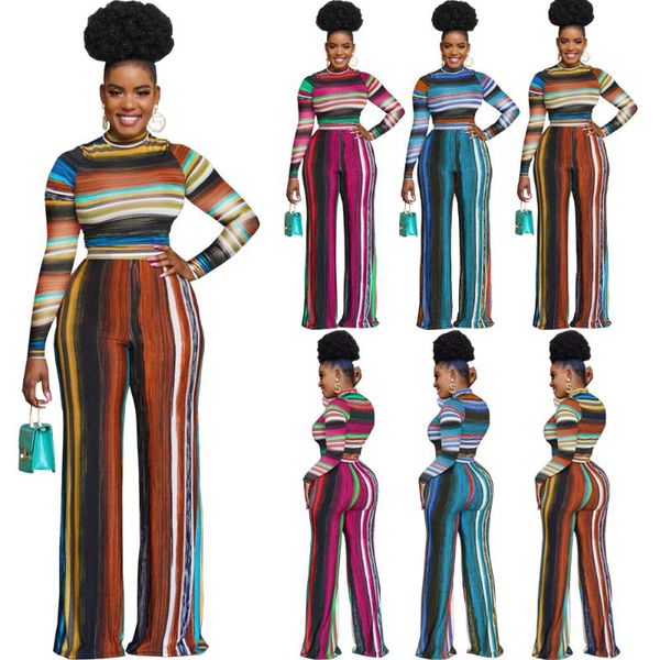 women's two piece pants s-2xl 2021 casual suit women set loose stripe print fashion vintage ladies outfits wholesale drop, White
women's two piece pants s-2xl 2021 casual suit women set loose stripe print fashion vintage ladies outfits wholesale drop, White