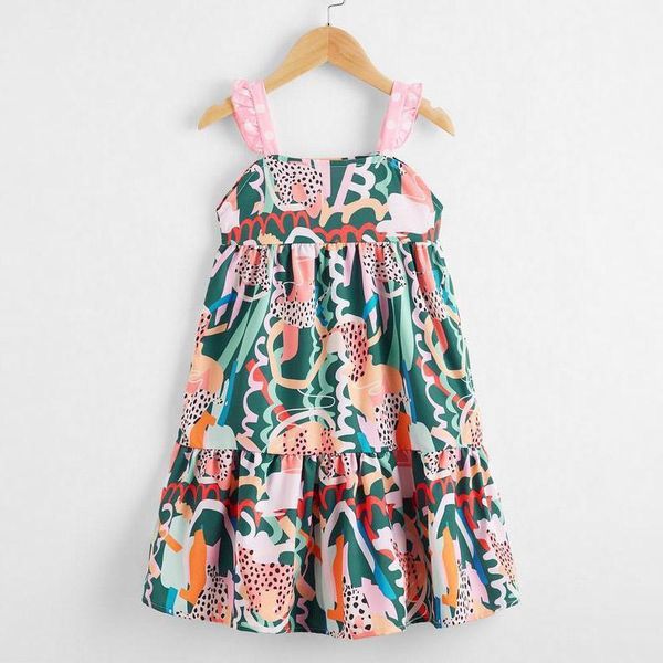 girls princess dresses 2021 summer toddler costumes floral suspender girl vestidos casual children clothing 2-6y, Red;yellow
girls princess dresses 2021 summer toddler costumes floral suspender girl vestidos casual children clothing 2-6y, Red;yellow