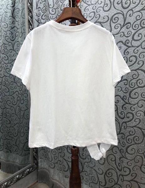 t shirt summer fashion t-shirt women appliques flower deco short sleeve casual basic tshirt blue pink white black 
t shirt summer fashion t-shirt women appliques flower deco short sleeve casual basic tshirt blue pink white black