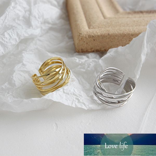 925 sterling silver mutil layers line gold ring for women simple fashion open finger ring party jewelry gifts s-r717
925 sterling silver mutil layers line gold ring for women simple fashion open finger ring party jewelry gifts s-r717