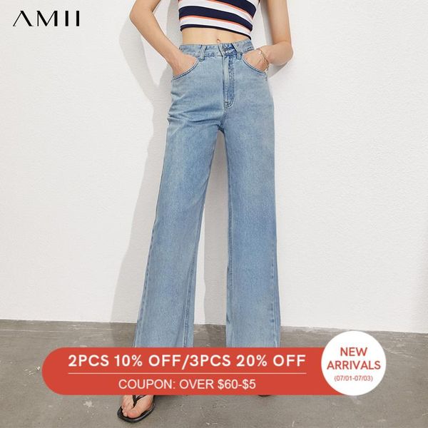 women's jeans amii minimalism spring summer for women causal solid high waist long fashion pants 12170371, Blue
women's jeans amii minimalism spring summer for women causal solid high waist long fashion pants 12170371, Blue