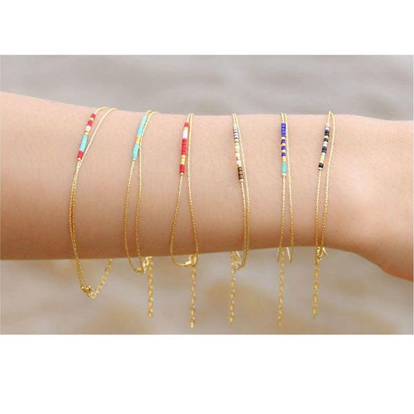 link, chain 2 pieces : boho gold snake bone bracelet women girlfriends party gift double-layer import miyuki, Black
link, chain 2 pieces : boho gold snake bone bracelet women girlfriends party gift double-layer import miyuki, Black