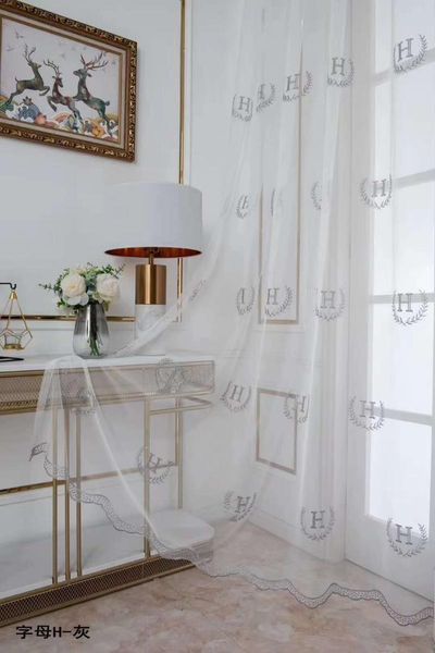 manufacturer's letter h embroidered curtain, window screen, french window, bedroom, modern wind, simple cloth art curtain & drapes
manufacturer's letter h embroidered curtain, window screen, french window, bedroom, modern wind, simple cloth art curtain & drapes