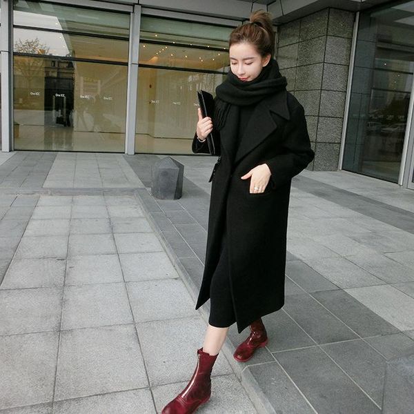 women's jackets spring-summer winter style versatile long over-the-knee korean-style slim fit coat jacket cool girl's, Black;brown
women's jackets spring-summer winter style versatile long over-the-knee korean-style slim fit coat jacket cool girl's, Black;brown