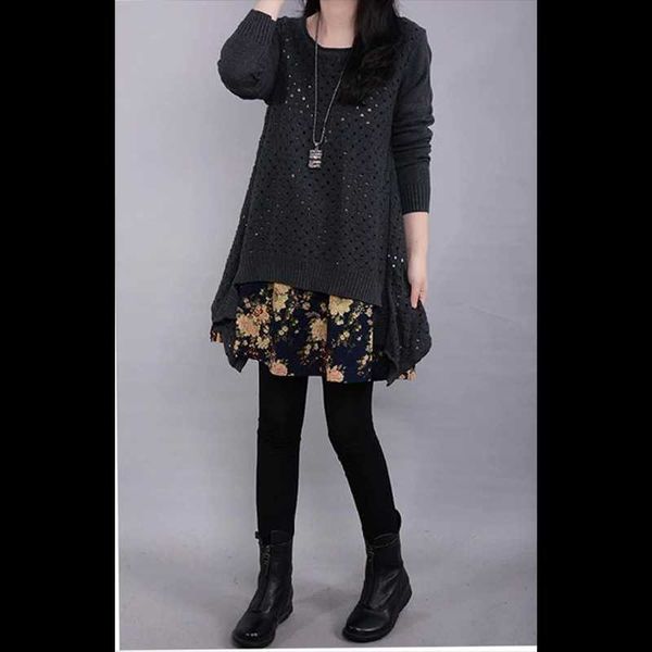 casual dresses autumn winter dress two-piece large size women's cotton linen knitted loose floral stitching hook flower hollow a697, Black;gray
casual dresses autumn winter dress two-piece large size women's cotton linen knitted loose floral stitching hook flower hollow a697, Black;gray
