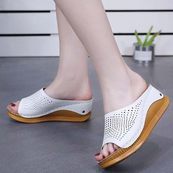 dress shoes women wedge heel sandals hollow out dot platform ladies open toe for casual flats, Black
dress shoes women wedge heel sandals hollow out dot platform ladies open toe for casual flats, Black