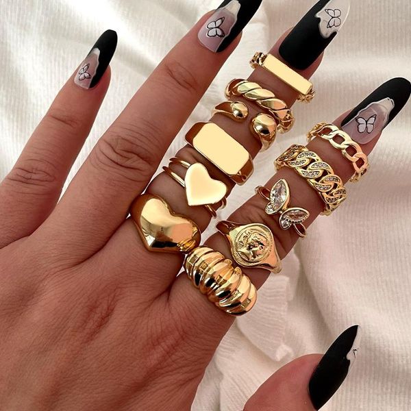 wedding rings bling golded croissant chunky for women heart portrait butterfly chain open metal ring trendy accessories jewelry, Slivery;golden
wedding rings bling golded croissant chunky for women heart portrait butterfly chain open metal ring trendy accessories jewelry, Slivery;golden