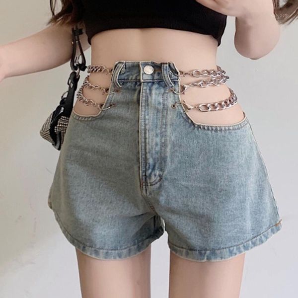women's jeans zoki fashion blue denim shorts short chain temperament casual lady korean style street wear summer 2021
women's jeans zoki fashion blue denim shorts short chain temperament casual lady korean style street wear summer 2021