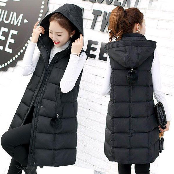 women's vests 2021 autumn winter woman cotton padded vest ladies casual waistcoat female sleeveless long jacket slim fit warm coats q49, Black;white
women's vests 2021 autumn winter woman cotton padded vest ladies casual waistcoat female sleeveless long jacket slim fit warm coats q49, Black;white