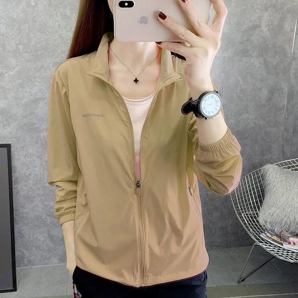 women's trench coats 2021 summer anti-ultraviolet outdoor sports breathable windbreaker female coat sunscreen clothing thin jacket wome, Tan;black
women's trench coats 2021 summer anti-ultraviolet outdoor sports breathable windbreaker female coat sunscreen clothing thin jacket wome, Tan;black