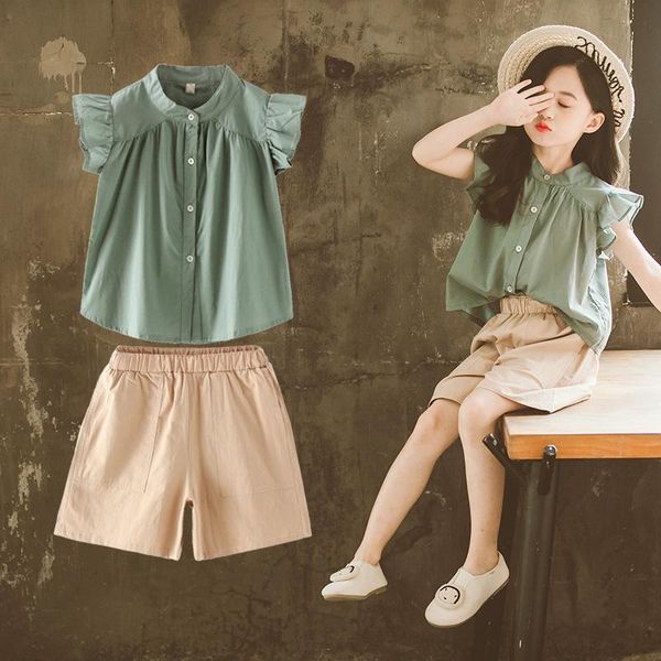 clothing sets summer outfits cotton linen short-pants and shirt princess fashion green orange girls 3-14 years kids tracksuit, White
clothing sets summer outfits cotton linen short-pants and shirt princess fashion green orange girls 3-14 years kids tracksuit, White
