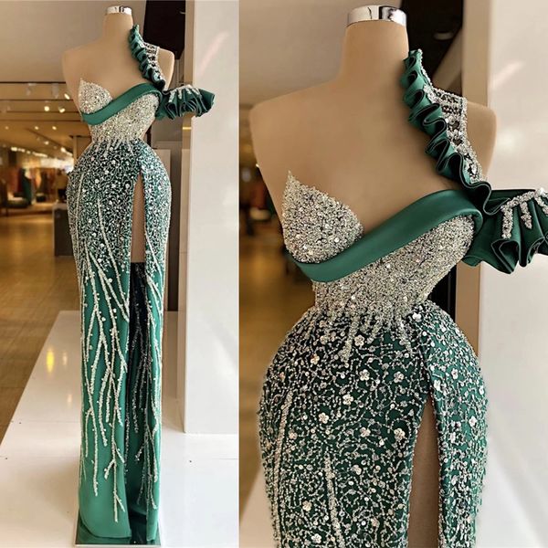 noble mermaid evening dresses one-shouder beaded prom dress sleeveless ruched squines black sweep train robe de mariee
noble mermaid evening dresses one-shouder beaded prom dress sleeveless ruched squines black sweep train robe de mariee