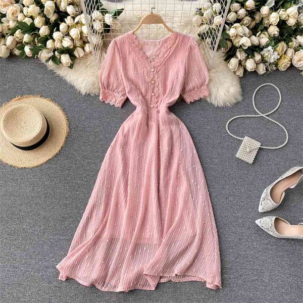 women fashion summer sweet lace v-neck short sleeve a-line dress elegant clothes party vestidos s030 210527, Black;gray
women fashion summer sweet lace v-neck short sleeve a-line dress elegant clothes party vestidos s030 210527, Black;gray