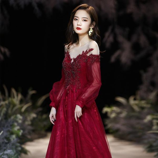 toast dress bride 2021 summer red wedding party temperament long skirt banquet evening ethnic clothing
toast dress bride 2021 summer red wedding party temperament long skirt banquet evening ethnic clothing