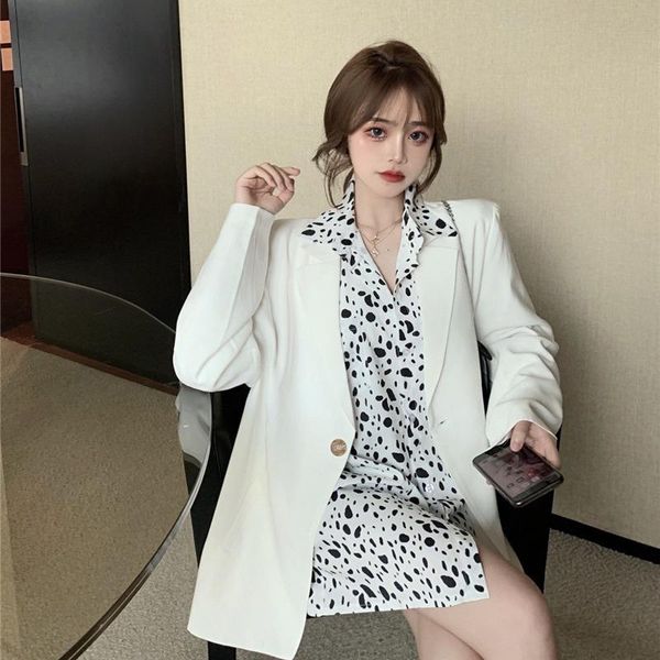 korean version of loose white casual small suit women autumn fried street thin medium-length jacket elegant sweet girl women's suits &, White;black
korean version of loose white casual small suit women autumn fried street thin medium-length jacket elegant sweet girl women's suits &, White;black