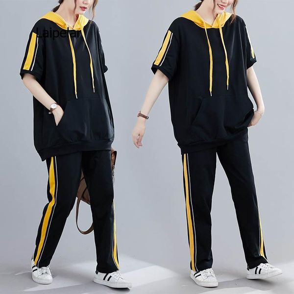 women's tracksuits summer striped hooded sports suit women plus size bust 150cm 6xl 7xl 8xl 9xl loose casual thin black color, Gray
women's tracksuits summer striped hooded sports suit women plus size bust 150cm 6xl 7xl 8xl 9xl loose casual thin black color, Gray