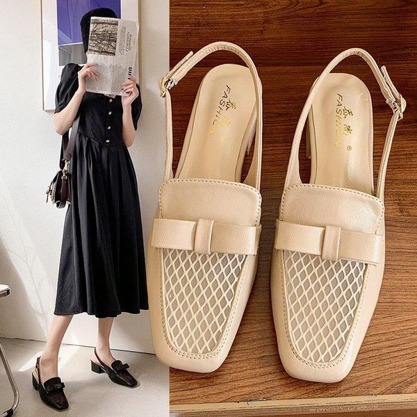 sandals 2021 summer korean bowknot high heels mesh hollow baotou buckle breathable fashion women's shoes, Black
sandals 2021 summer korean bowknot high heels mesh hollow baotou buckle breathable fashion women's shoes, Black