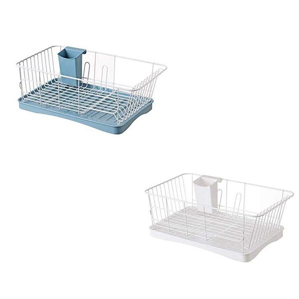 dish drying rack with drainboard,dish rack,dish drainer drain for kitchen counter removable cutlery tray storage & organization
dish drying rack with drainboard,dish rack,dish drainer drain for kitchen counter removable cutlery tray storage & organization