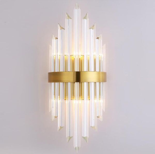 luxury design crystal wall sconce gold applique murale luminaire ac110v 220v lustre living room bedroom light lamps
luxury design crystal wall sconce gold applique murale luminaire ac110v 220v lustre living room bedroom light lamps