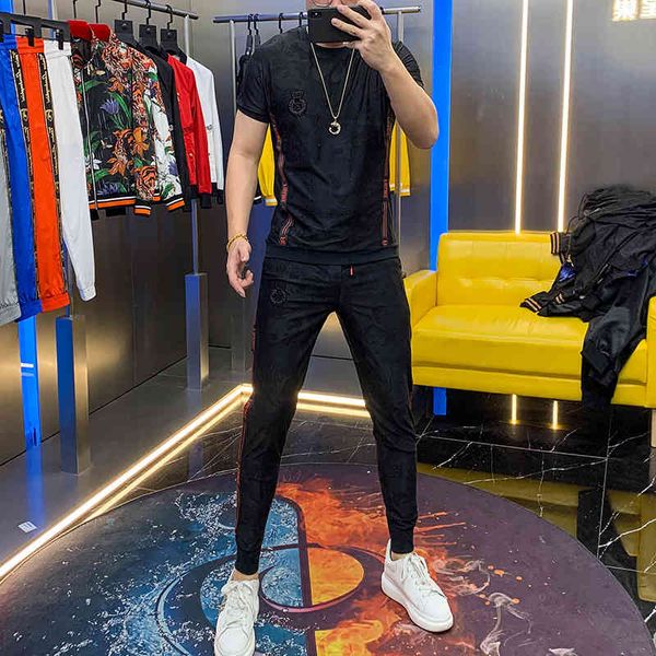 hoodies men's red male suit will see fashion short embroidered two man-made garments, Black
hoodies men's red male suit will see fashion short embroidered two man-made garments, Black
