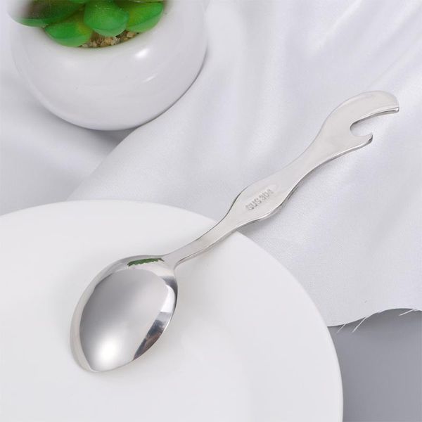 spoons two in one 304 stainless steel spoon creative bottle opener soup coffee tableware (silver)
spoons two in one 304 stainless steel spoon creative bottle opener soup coffee tableware (silver)