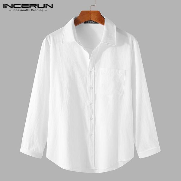 fashion solid color men shirts long sleeve lapel blouse man casual button camisa leisure cotton breathable 3xl men's, White;black
fashion solid color men shirts long sleeve lapel blouse man casual button camisa leisure cotton breathable 3xl men's, White;black