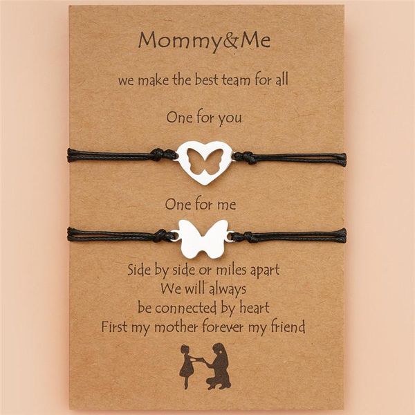 2pcs/set 2021 mother's day card bracelet europe and america creative stainless steel hollow butterfly woven charm bracelets, Golden;silver
2pcs/set 2021 mother's day card bracelet europe and america creative stainless steel hollow butterfly woven charm bracelets, Golden;silver