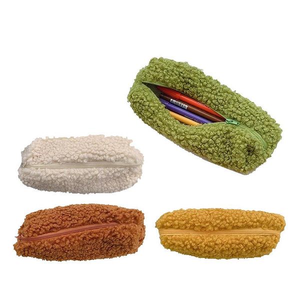 storage bags lambswool pencil case pen pouch plush kawaii zipper cosmetic make up organizer school office stationery supplies
storage bags lambswool pencil case pen pouch plush kawaii zipper cosmetic make up organizer school office stationery supplies