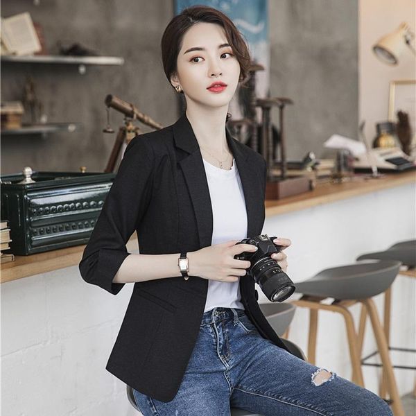 women's suits & blazers fashion women and jackets half sleeve black office ladies business clothes slim ol styles, White;black
women's suits & blazers fashion women and jackets half sleeve black office ladies business clothes slim ol styles, White;black