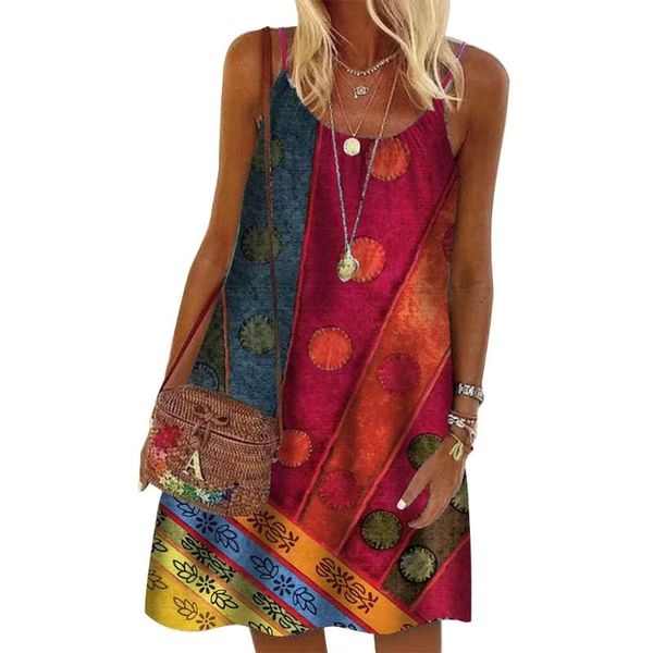 casual dresses women summer sleeveless scoop neck loose midi long dress boho multicolor circle striped print beach sling sundress, Black;gray
casual dresses women summer sleeveless scoop neck loose midi long dress boho multicolor circle striped print beach sling sundress, Black;gray