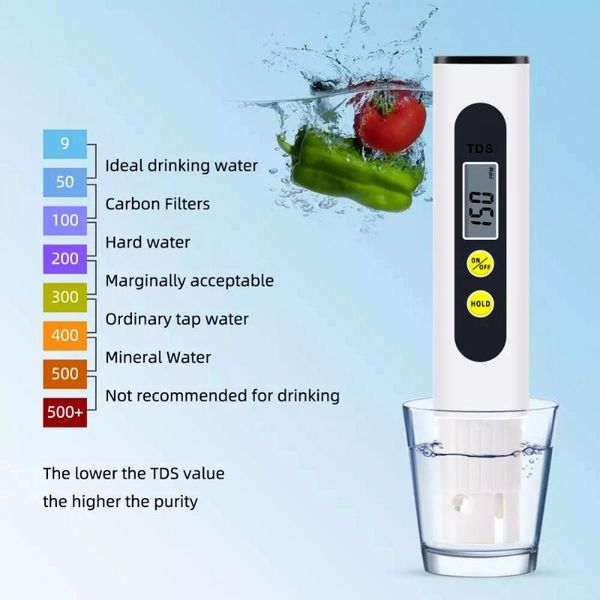 10pcs/lot digital tds meter drinking water quality tester test aquarium pool 0~990 ppm analyser dissolved solids detector ph meters
10pcs/lot digital tds meter drinking water quality tester test aquarium pool 0~990 ppm analyser dissolved solids detector ph meters