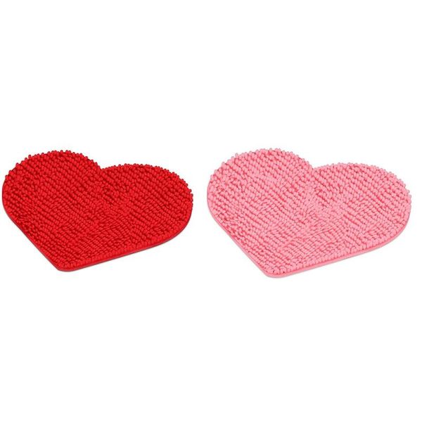 carpets 2 pcs valentine's day heart shaped rug love floor mat shower non-slip washable doormat, red & pink
carpets 2 pcs valentine's day heart shaped rug love floor mat shower non-slip washable doormat, red & pink