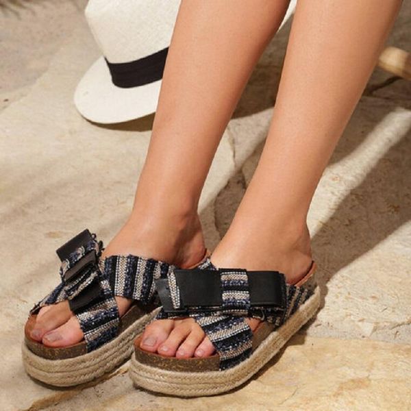 slippers summer women espadrille shoes flat platform sandals open toe roman beach slides big size flip flops zapatos mujer, Black
slippers summer women espadrille shoes flat platform sandals open toe roman beach slides big size flip flops zapatos mujer, Black