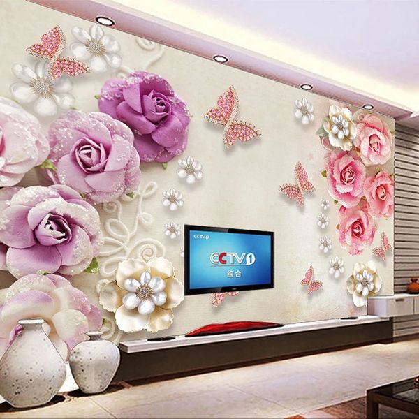 custom p wallpaper european style butterfly flower diamond jewelry tv background mural painting waterproof
custom p wallpaper european style butterfly flower diamond jewelry tv background mural painting waterproof