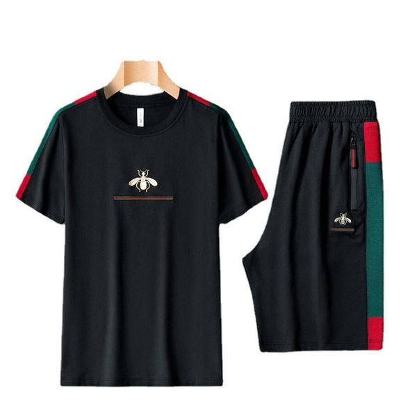 men's tracksuits loose tracksuit short sleeve sports men suit slim 2-piece sets patchwork printed summer o-neck all-match shirts, Gray
men's tracksuits loose tracksuit short sleeve sports men suit slim 2-piece sets patchwork printed summer o-neck all-match shirts, Gray