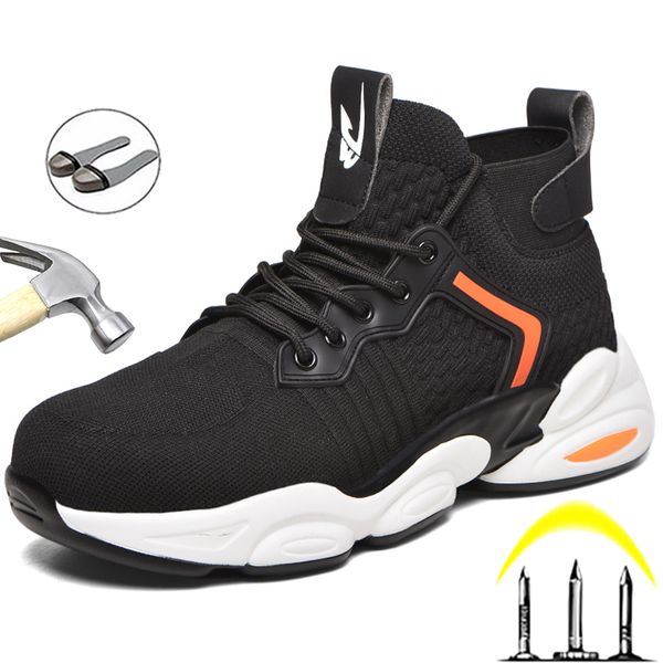 2022 new work sneakers male steel toe shoes puncture proof safety shoes boots protective work shoes lightweight men 47 48, Black
2022 new work sneakers male steel toe shoes puncture proof safety shoes boots protective work shoes lightweight men 47 48, Black