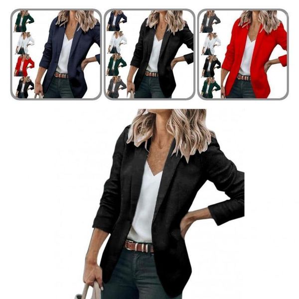 women's suits & blazers office lady blazer stylish temperament all match solid color long sleeve coat for autumn, White;black
women's suits & blazers office lady blazer stylish temperament all match solid color long sleeve coat for autumn, White;black